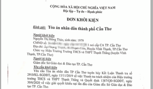 Giám đốc Sở GD&ĐT Cần Thơ bị nữ hiệu trưởng khởi kiện