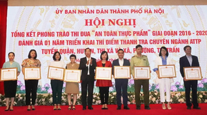 Hà Nội tổng kết phong trào thi đua ATTP 2016 - 2020: Nhiều chuyển biến tích cực