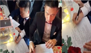 Đi rước dâu, chú rể 'méo mặt' khi bị bắt làm bài thi tiếng Anh