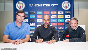 Pep Guardiola ký hợp đồng thêm 2 năm, ở lại Man City đến 2022