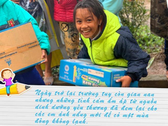 Nguồn dinh dưỡng sưởi ấm đường đến trường của học sinh vùng lũ Quảng Trị