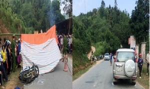 Ô tô vượt ẩu tông chết hai phụ nữ đi xe máy ở Hà Giang