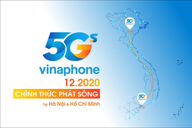 Chính thức phát sóng VinaPhone 5G tại Hà Nội và TP Hồ Chí Minh vào tháng 12/2020