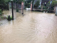 Nước lũ cuốn trôi người đi rừng ở Khánh Hòa