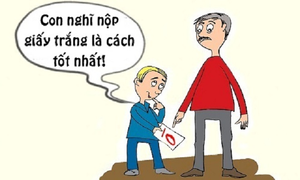 Nhận điểm kém vì nghe lời bố dạy