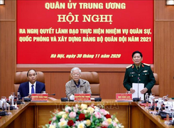 Tổng Bí thư, Chủ tịch nước Nguyễn Phú Trọng chủ trì Hội nghị Quân ủy Trung ương