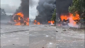 Video: Nổ xe chở pháo lậu ở biên giới Việt - Lào, 4 người bị thương