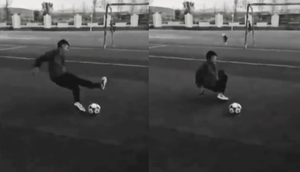 Video: Cầu thủ ê mặt khi sút trượt bóng nhưng bay cả giày