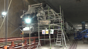 Video: Cận cảnh máy đào hầm đầu tiên của tuyến đường sắt đô thị Nhổn - ga Hà Nội