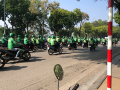 Những lần tài xế đình công, phản đối Grab