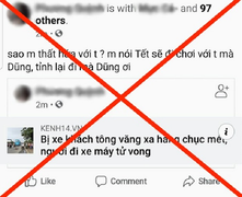 Cảnh báo thủ đoạn gắn thẻ lừa click đường link về tai nạn để chiếm tài khoản FB
