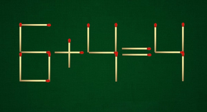 Làm sao để phép tính 6+4=4 thành đúng?