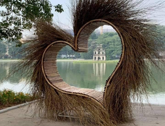 Nhiều người sốc với 'trái tim lông lá’ bên Hồ Gươm