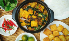 Món ngon cuối tuần: Ốc om chuối đậu ngon khó cưỡng