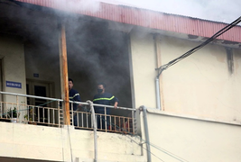 Cháy tòa nhà 4 tầng trụ sở Bộ Xây dựng