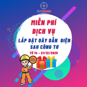 Miễn phí dịch vụ lắp đặt dây dẫn điện sau công tơ tháng Tri ân khách hàng