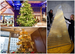 Giáng sinh 2020: Mãn nhãn những cây thông Noel bằng vàng xa xỉ 