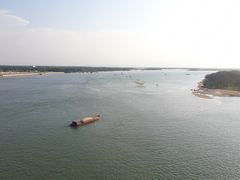 Lật ghe trên sông Thu Bồn, hai anh em mất tích