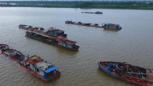 Video: Mánh khóe của 'cát tặc' lộng hành trên sông Hồng