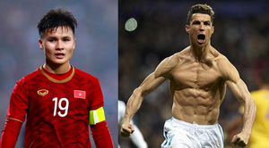 Quang Hải có một chỉ số cơ thể ngang bằng Cristiano Ronaldo