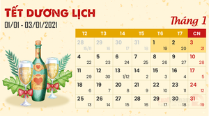 Lịch nghỉ Tết Dương lịch 2021 của các sàn giao dịch chứng khoán