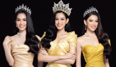 Nhan sắc Hoa hậu Đỗ Thị Hà và 2 Á hậu sau một tháng đăng quang