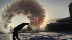 Khung cảnh tuyệt đẹp khi hất tung nước nóng lên không trung ở tiết trời -44 độ C