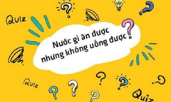Đố mẹo: Nước gì ăn được nhưng không uống được?