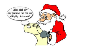 Thư xin quà khiến ông già Noel bó tay