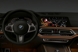 BMW bật chức năng hiển thị chào Giáng sinh