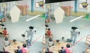 Giáo viên mầm non Trung Quốc ném học sinh xuống sàn gây phẫn nộ