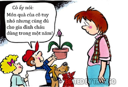 Phát bực vì món quà đủ dùng cả năm