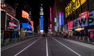 Video: Quảng trường Thời đại, New York vắng lặng thời khắc đón năm mới 2021