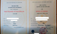 Hủy kết quả người học dùng văn bằng 2 tiếng Anh của đại học Đông Đô