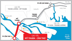 Ngày mai, khởi công cao tốc Mỹ Thuận - Cần Thơ