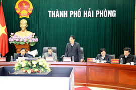 Đoàn nghiên cứu, khảo sát của Ban Kinh tế Trung ương làm việc tại Hải Phòng