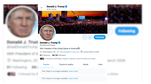 Chưa từng có: Twitter của Tổng thống Trump bị khóa trong 12 giờ