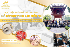 Học viện thẩm mỹ Thùy Dương mở lớp đào tạo phun xăm thẩm mỹ miễn phí
