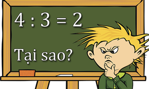 Đố bạn chứng minh phép tính 4 : 3 = 2 là đúng