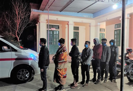 Biên phòng Nghệ An phát hiện 7 người nhập cảnh trái phép trong đêm