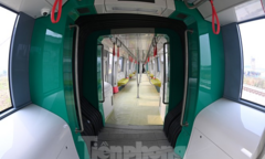 Ngắm nội thất hiện đại của tàu tuyến metro Nhổn - ga Hà Nội