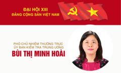 Infographic: Phó Chủ nhiệm Ủy ban Kiểm tra Trung ương Bùi Thị Minh Hoài