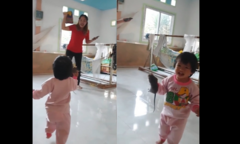 Clip: Cô gái xanh mặt vì được cháu 'tặng' chuột