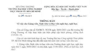 Nhiều trường ở TP.HCM cho sinh viên nghỉ học phòng tránh COVID-19