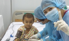 Ghép thành công tế bào gốc tạo máu cứu sống bệnh nhi ung thư 32 tháng