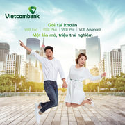 Vietcombank ra mắt 4 gói tài khoản đặc biệt vượt trội dành cho khách cá nhân