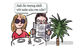 Chồng ngu hẳn khi vợ vào bếp 