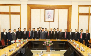 Hình ảnh lễ công bố quyết định phân công Ủy viên Bộ Chính trị