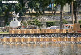 Trận địa pháo hoa duy nhất ở Hà Nội dịp Tết Nguyên đán được bảo vệ nghiêm ngặt