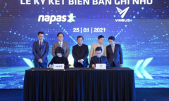 VinBus và NAPAS ký thỏa thuận hợp tác thanh toán thẻ vé điện tử